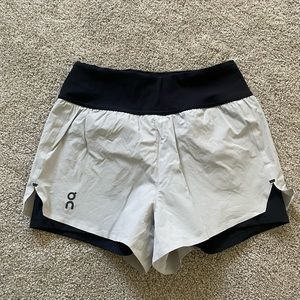 OnCloud running short with spandex underneath